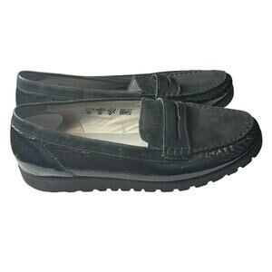 Waldlaufer Women’s Black Eliza Penny Loafer Shoes Size 10 Comfortable Walking